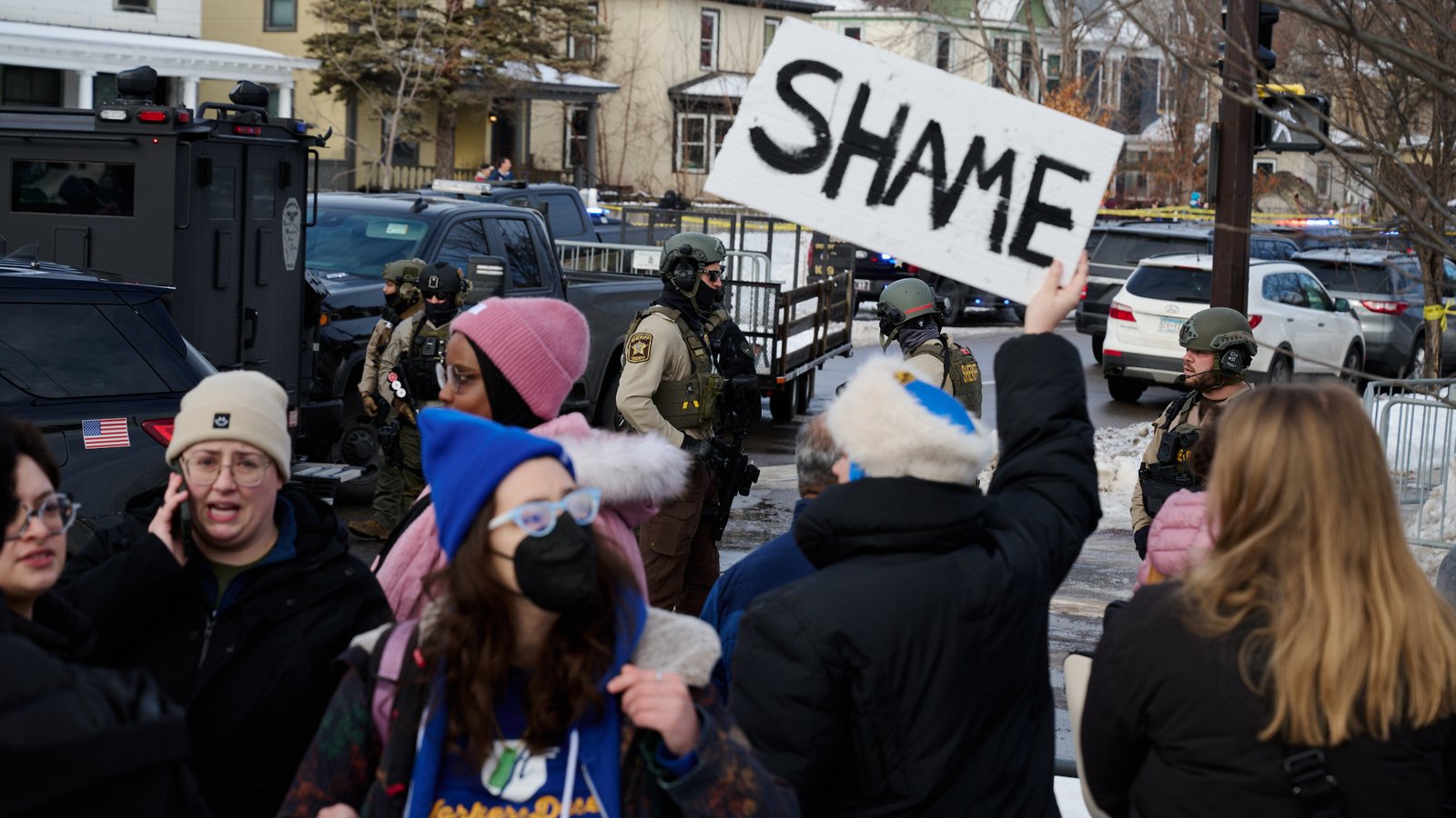 “ICE KILLED GOOD”: Protesters Decry Minneapolis Shooting