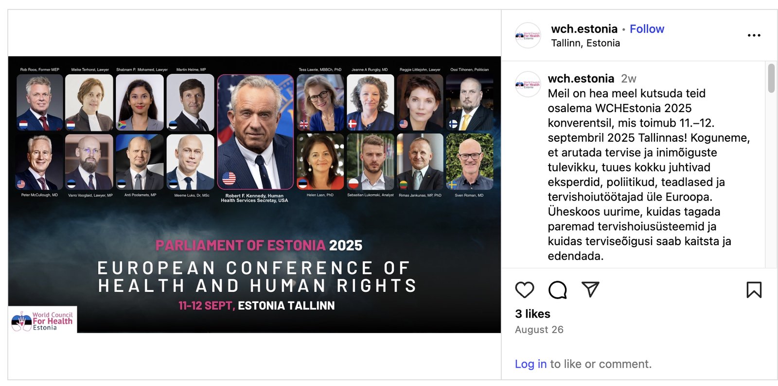 The Saga of RFK Jr. and an Estonian Vaccine Skeptics Conference