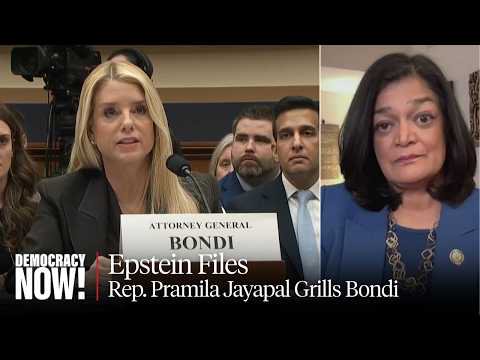 Rep. Jayapal Slams AG Pam Bondi over Epstein Files & Spying on Lawmakers