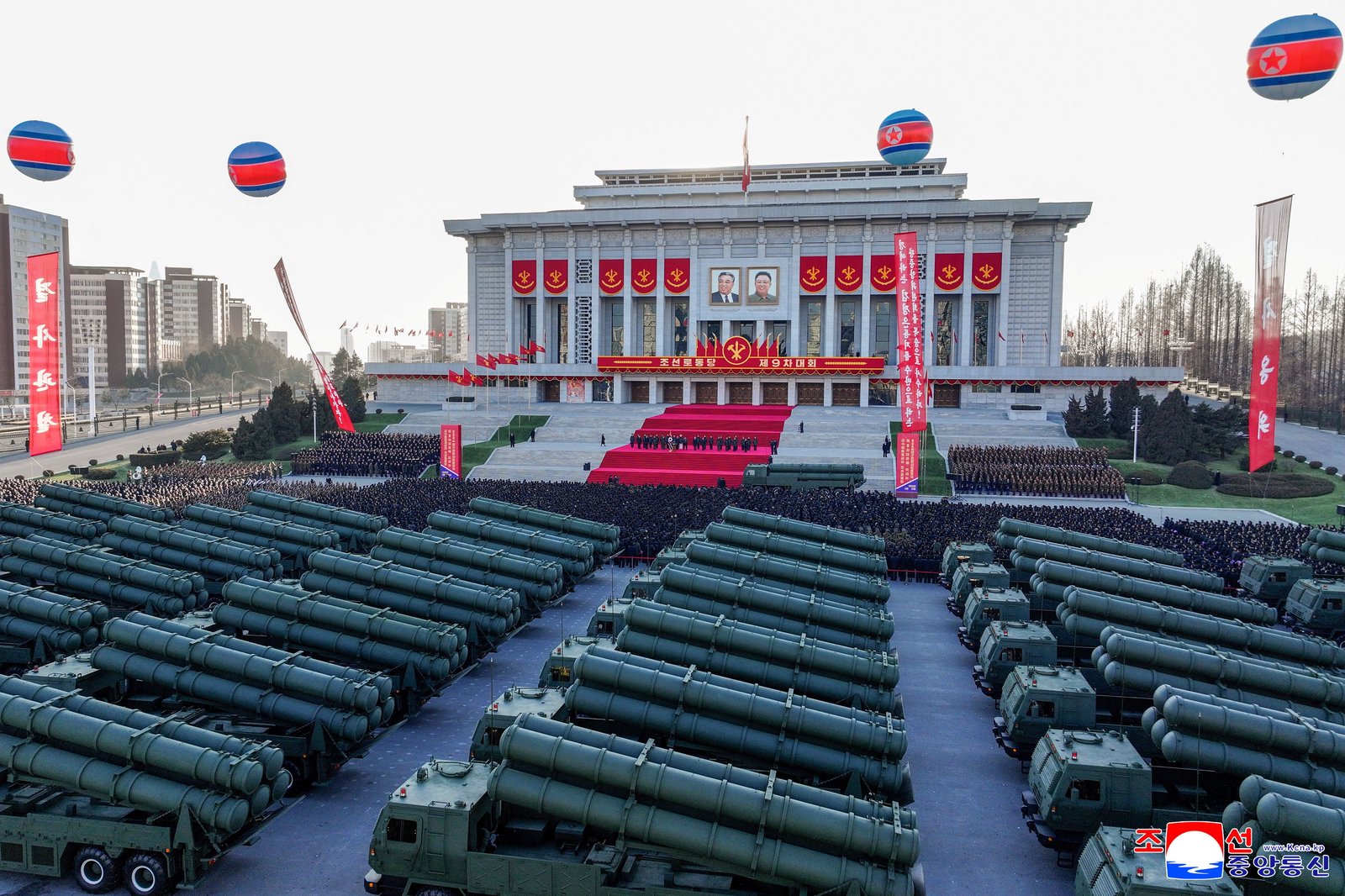 N. Korea unveils weapons ahead of communist party meeting