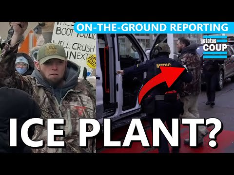Are Cops Placing UNDERCOVER PLANTS Pretending to Be ICE Protesters?