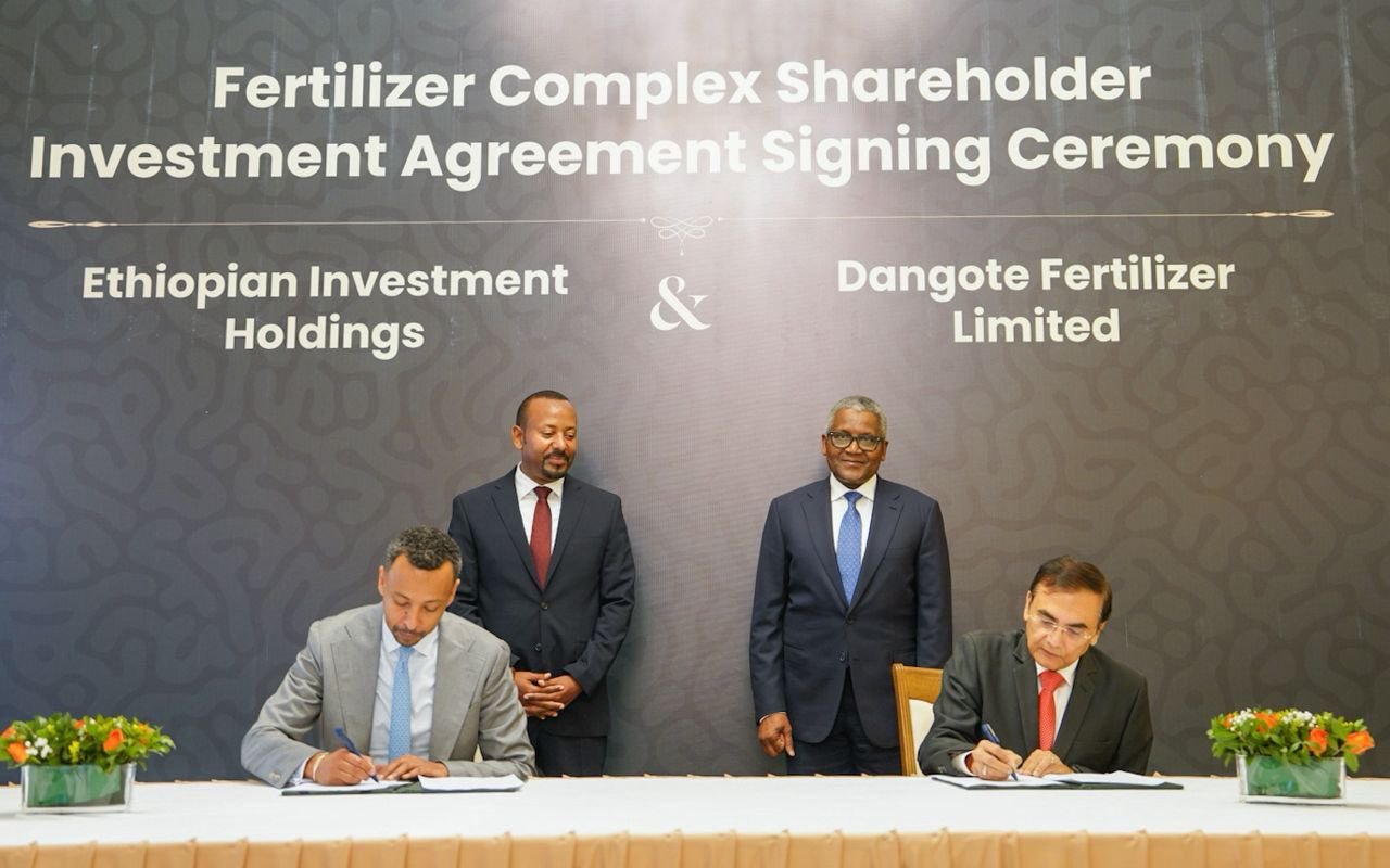 Ethiopia signs Dangote fertilizer deal
