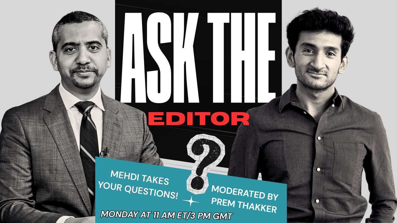 Mehdi Takes Your Questions on Jimmy Kimmel, Free Speech, and Whatever You Throw His Way