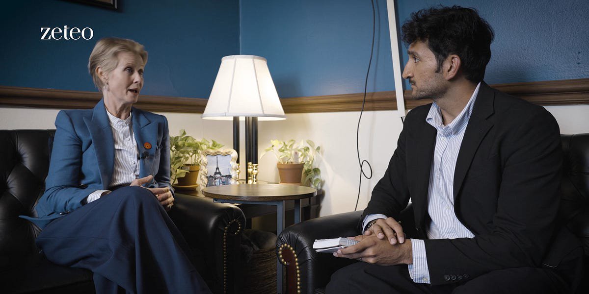 Mahmoud Khalil and Cynthia Nixon Come to DC to Demand Congress 'Block the Bombs'