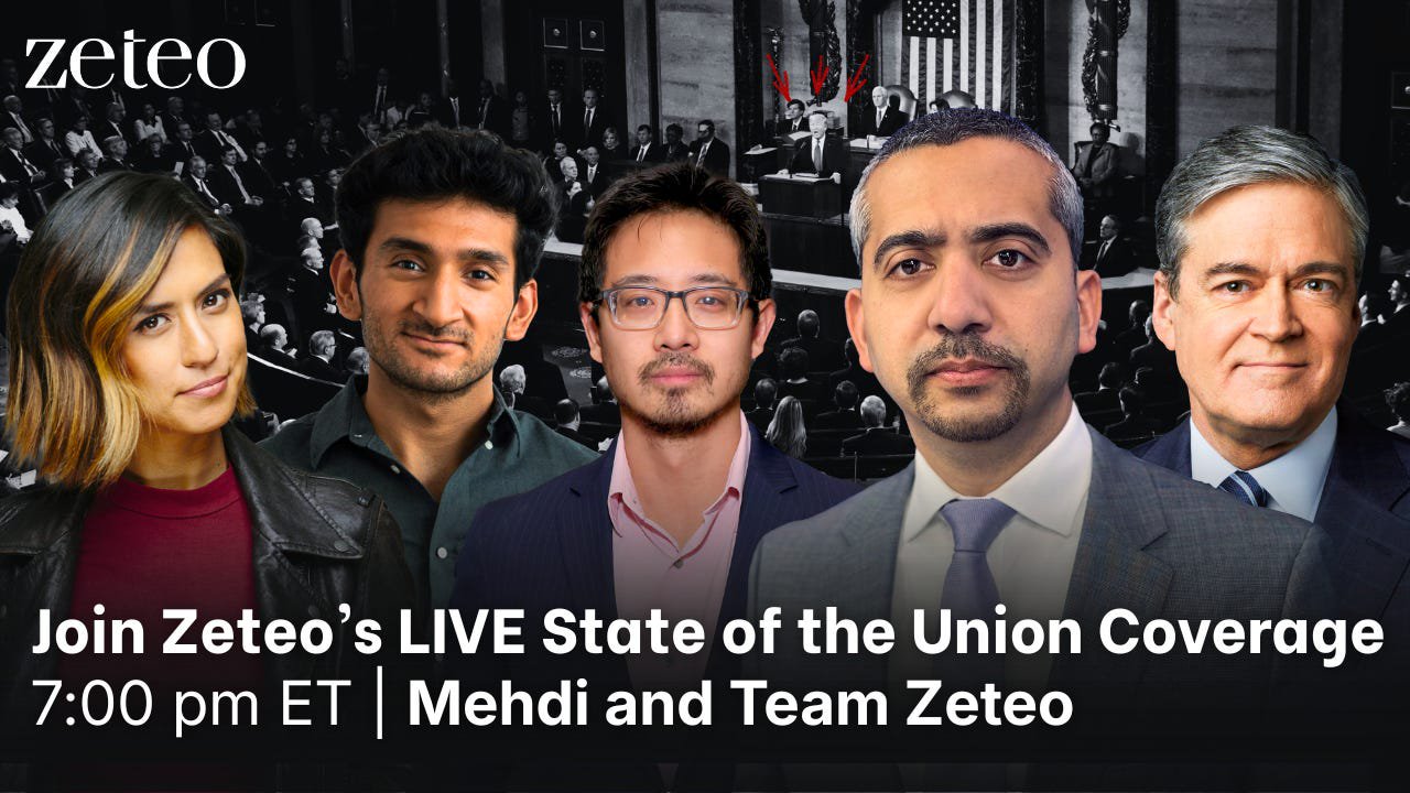 Join Zeteo’s LIVE State of the Union Coverage!