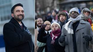 Zohran Mamdani Supporters Celebrate "Politics of Optimism" at His Inauguration