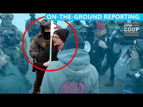 "THIS IS HOW BLACK PEOPLE ARE": ICE Guards White Supremacist While BEATING Renee Good Protesters