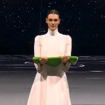 Vittoria Ceretti, Accomplished Model (and Leonardo DiCaprio’s GF), Struts Through Olympic Opening Ceremonies