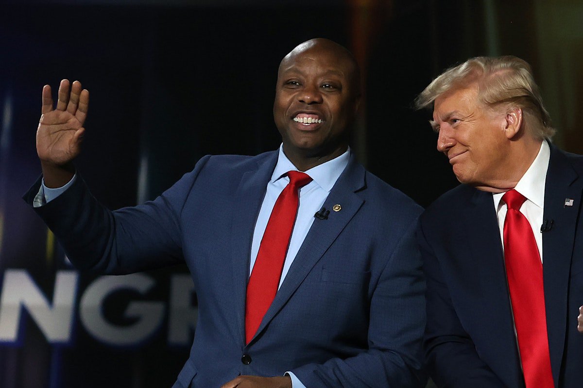 Tim Scott Has All-Time Pathetic Reaction to Trump’s Racist Obama Video