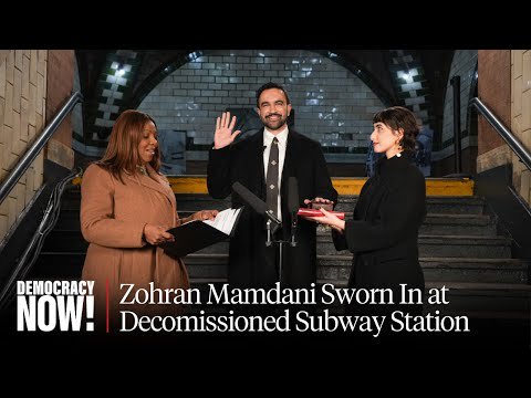 Mamdani Takes Oath at Abandoned NYC Subway Station to Highlight Plan to Improve Public Transit
