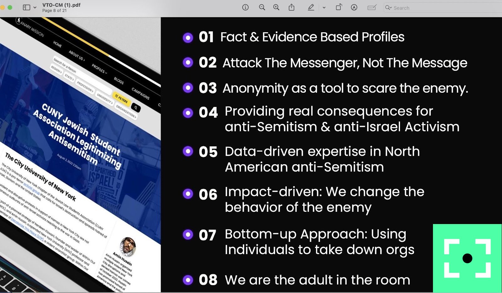BlackNest: Inside Canary Mission’s Secret Web of Unlisted Sites 