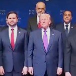 Trump Played 'YMCA' at the End of His Male-Dominated Peace Board Meeting