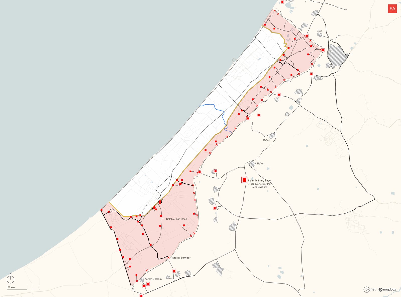Israel Is Preparing for a Permanent Presence in Gaza, Satellite Images Reveal