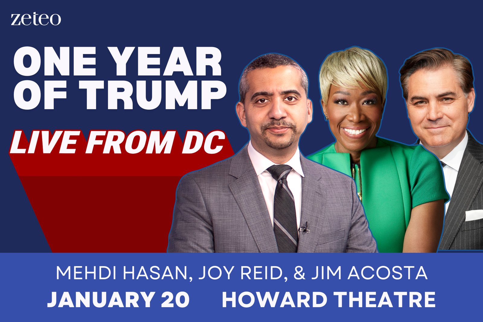 One Year of Trump: Join Mehdi, Swin, and Special Guests LIVE in DC on Jan 20 