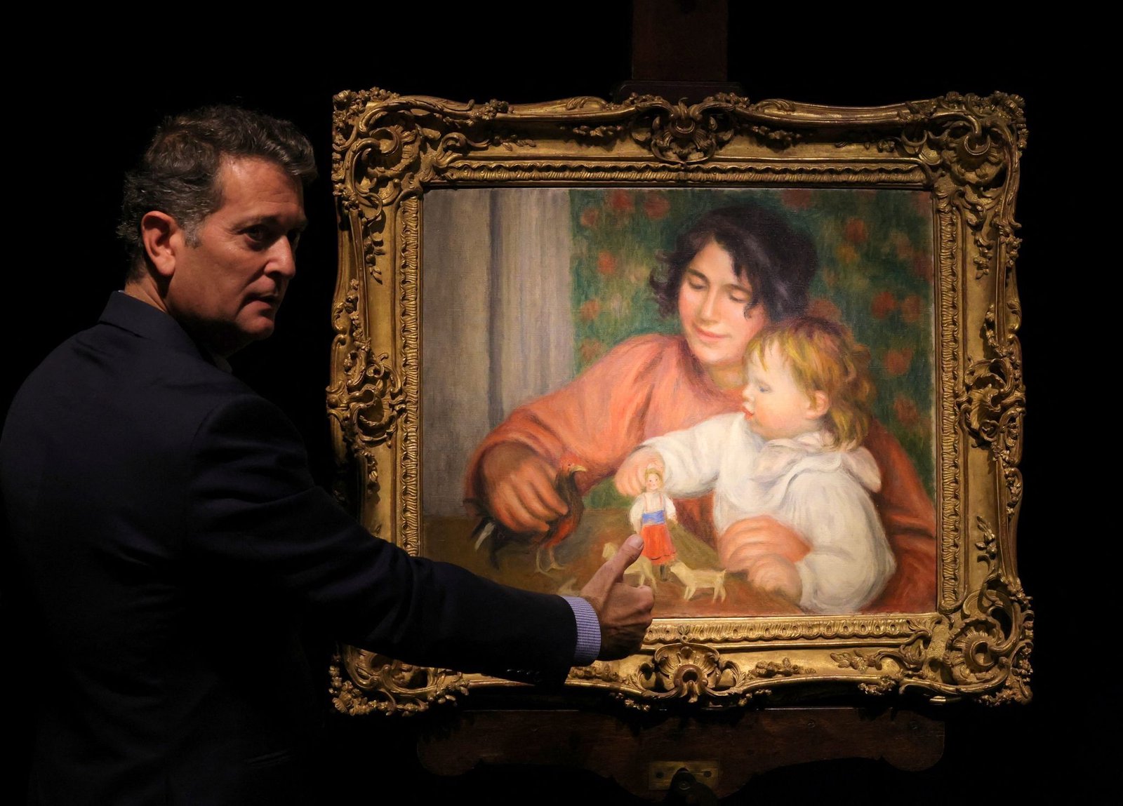 Renoir’s portrait of his son with nanny fetches $2 million